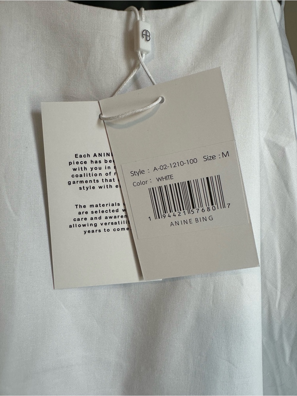 Anine Bing White Spaghetti Strap Maxi Dress - Picture 7 of 7